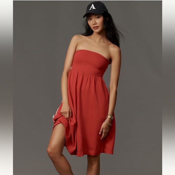 Anthropologie Dresses & Skirts - New Anthropologie Daily Practice Strapless Side Bow Midi Dress